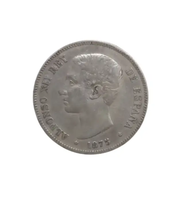 5 PESETAS ALFONSO XII 1875