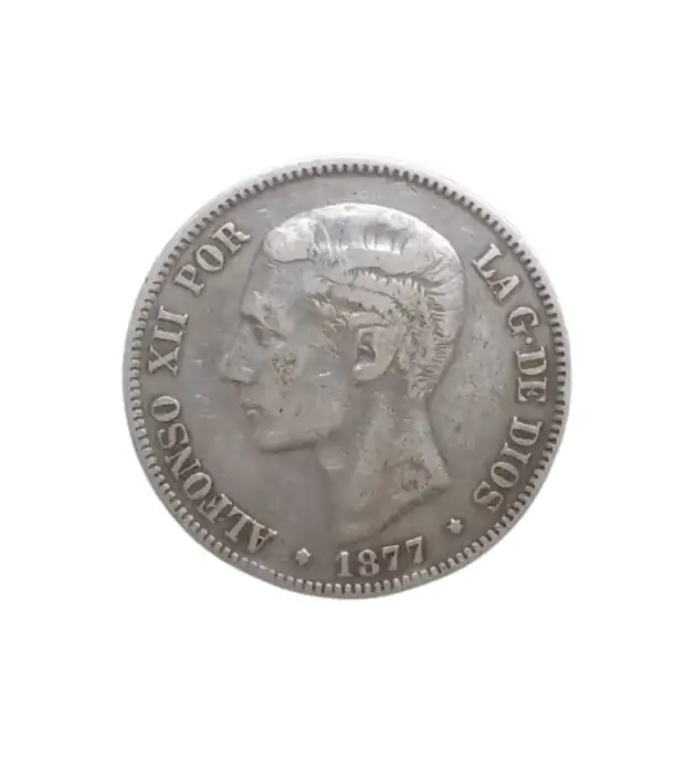 5 PESETAS ALFONSO XII 1877 (1)