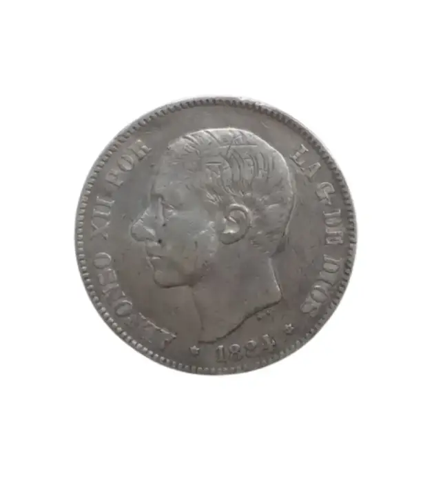 5 PESETAS ALFONSO XII 1884