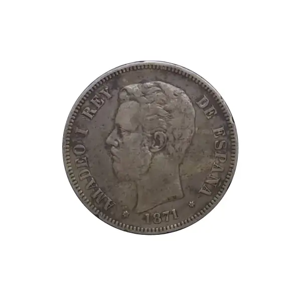 5 PESETAS AMADEO DE SABOYA 1871