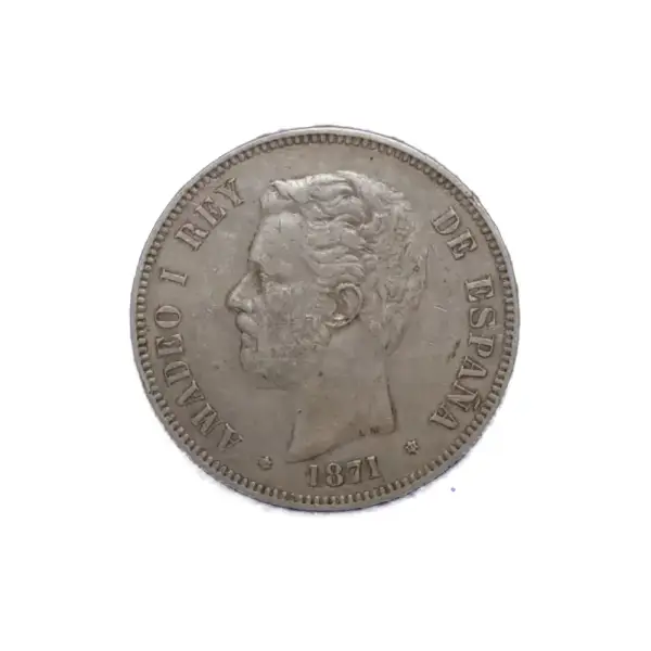 5 PESETAS AMADEO DE SABOYA 1871