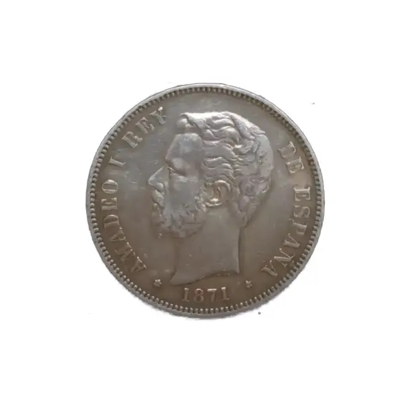 5 PESETAS AMADEO DE SABOYA 1871